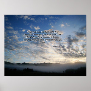Affiche Matin Ciel & Mist Isaiah 41:10 Imprimer