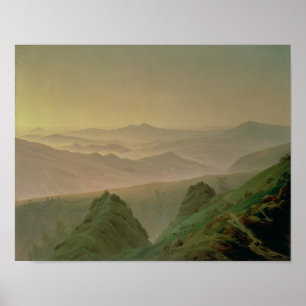 Affiche Matin dans les montagnes