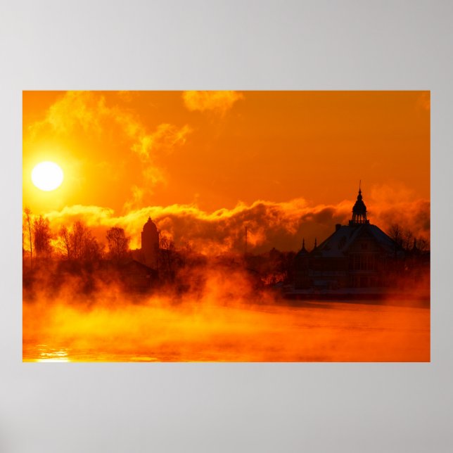Affiche Matin de flammes à l'affiche d'Helsinki (Devant)