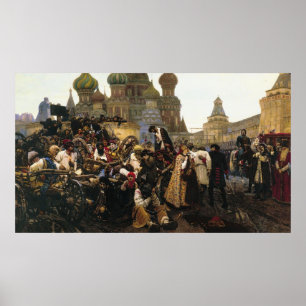 Affiche Matin de l'exécution de Streltsy par Vasily Suriko