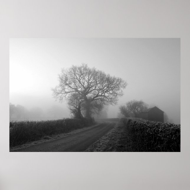 Affiche Matin d'hiver : Cheshire, Angleterre (Devant)
