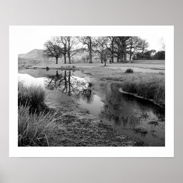 Affiche Matin d'hiver : Strandshag Bay, Derwentwater Post (Devant)