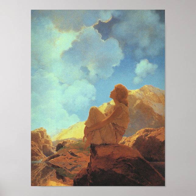Affiche Matin (Printemps), Maxfield Parrish Fine Art (Devant)
