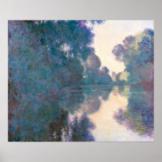 Affiche Matin sur la Seine : Claude Monet impressionniste