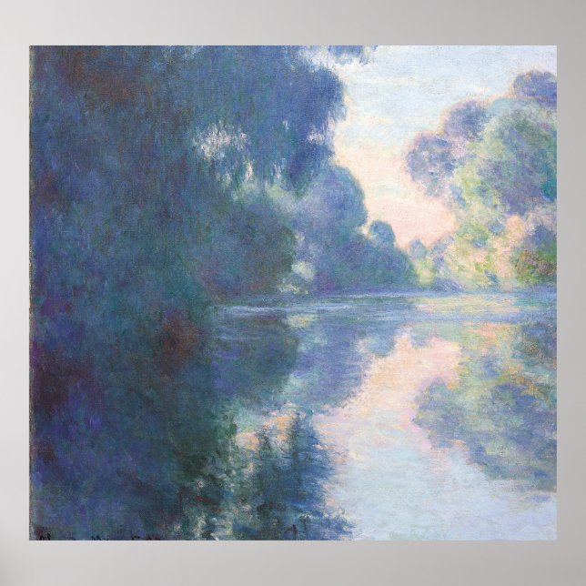 Affiche Matinee sur la Seine, 1897 (oil on canvas) (Devant)