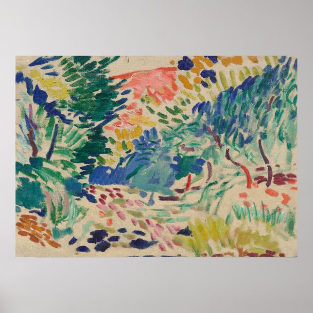 Affiche Matisse Abstrait Paysage Mur Art (Devant)