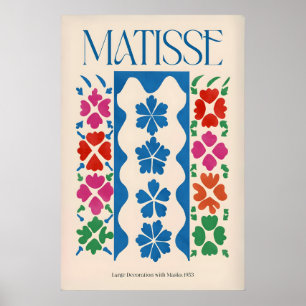 Affiche Matisse Grandation avec Masques Panneau Vertical A