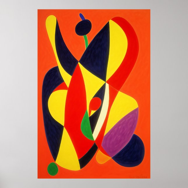 Affiche Matisse inspiré de l'art Abstrait du mur (Devant)