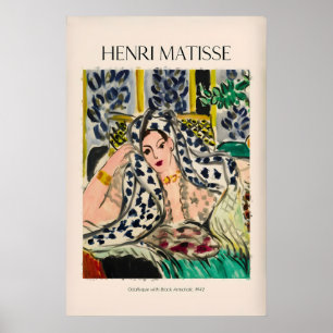 Affiche Matisse - Odalisque avec fauteuil noir942