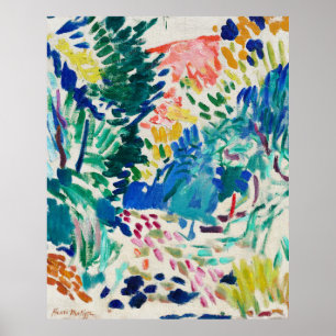 Affiche Matisse, Paysage coloré, Paysage à Collioure