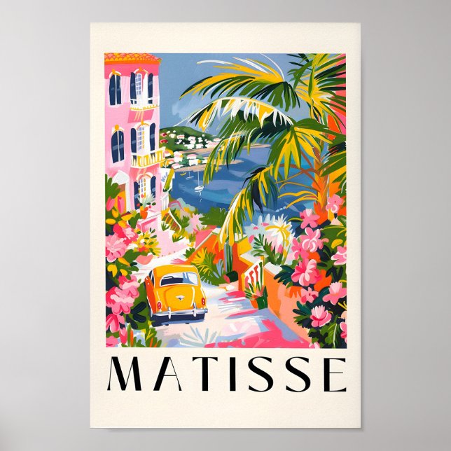 Affiche Matisse Wall Art, Décor De Plage Rose, Mur Italie (Devant)