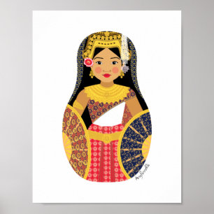 Affiche Matryoshka cambodgienne