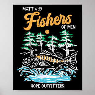 Affiche Matt 419 Pêcheurs D'Hommes Pères Chrétiens Pêcheur