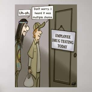 Affiche Matte d'affichage de la valeur de test des employé