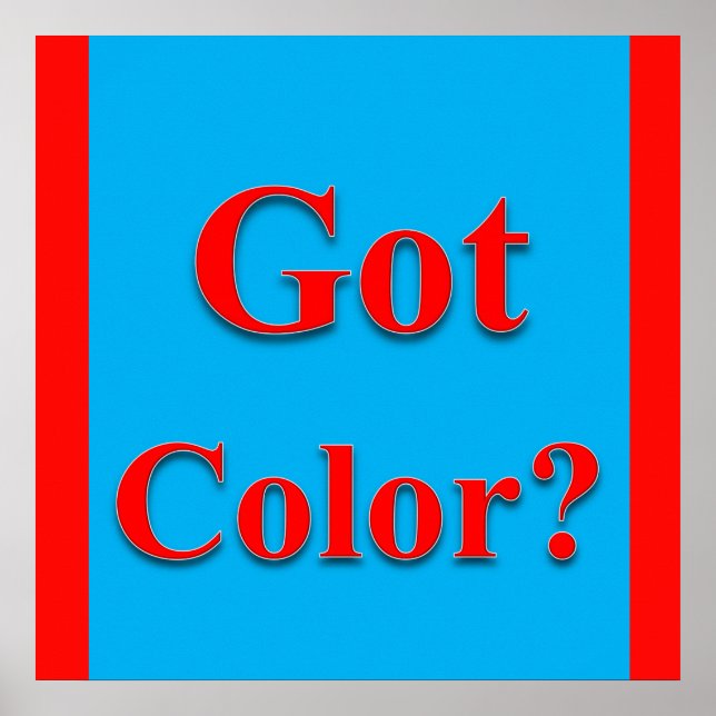 Affiche Matte d'affiche couleur (Devant)