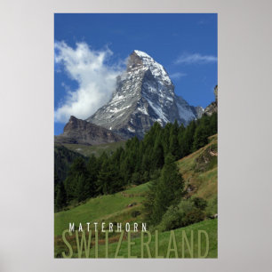 Affiche matterhorn en suisse