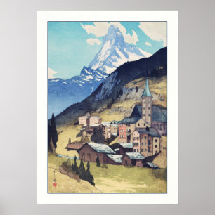 Affiche Matterhorn, Zermatt Switzerland Vintage Art Print