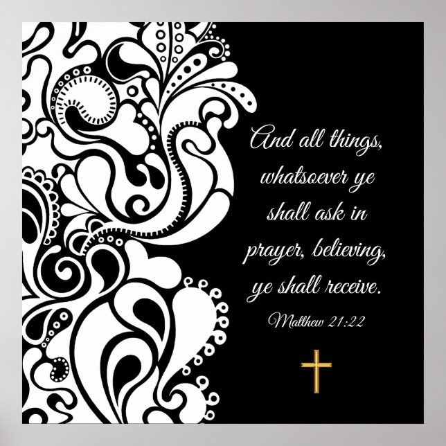 Affiche Matthieu 21:22 (Devant)