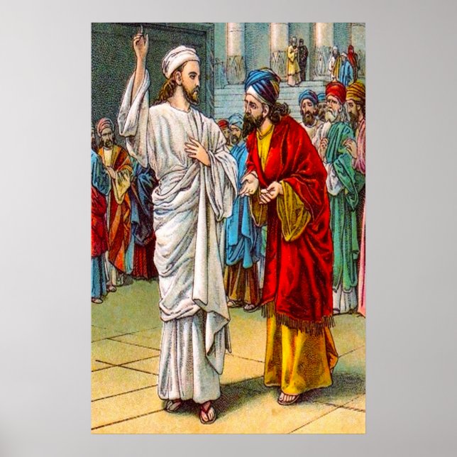 Affiche Matthieu 22:18-22 Ils s'émerveillent devant son af (Devant)