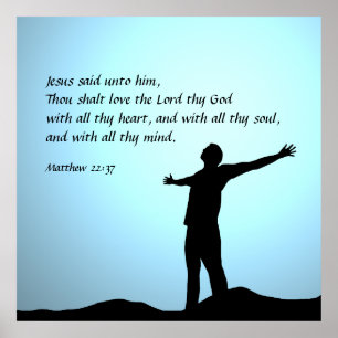 Affiche Matthieu 22:37