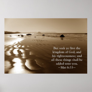 Affiche Matthieu 6:33