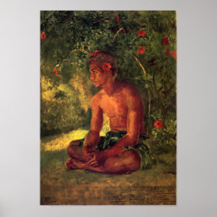 Affiche "Maua, une copie de John LaFarge de Samoan" -