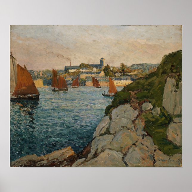 Affiche Maufra - Douarnenez sous le soleil 1905 (Devant)