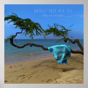 Affiche Maui No Ka Oi (personnalisable)