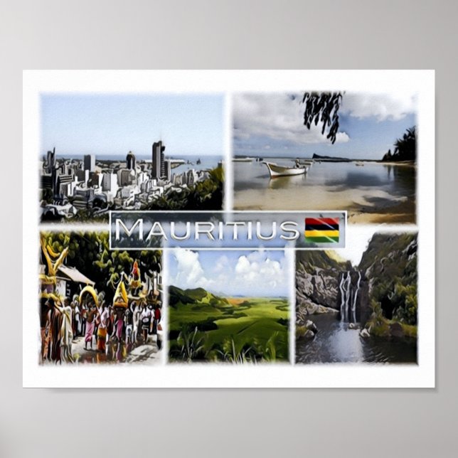 Affiche Maurice - Mosaïque - (Devant)