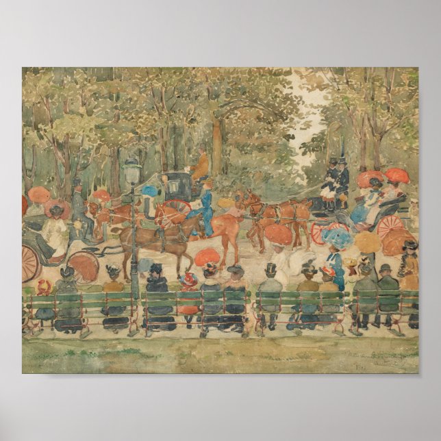 Affiche Maurice Prendergast - Central Park, 1901 (Devant)