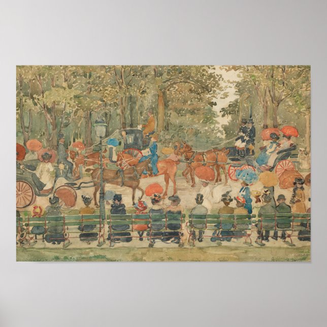 Affiche Maurice Prendergast - Central Park, 1901 (Devant)