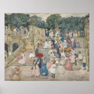 Affiche Maurice Prendergast - Le pont de la terrasse, cent
