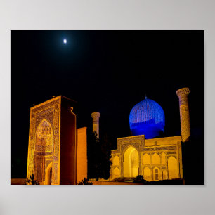 Affiche Mausolée d'Amir Timur - Samarkand, Ouzbékistan