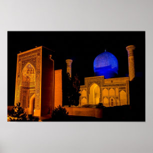 Affiche Mausolée d'Amir Timur - Samarkand, Ouzbékistan