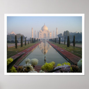 Affiche Mausolée de Taj Mahal à Sunrise