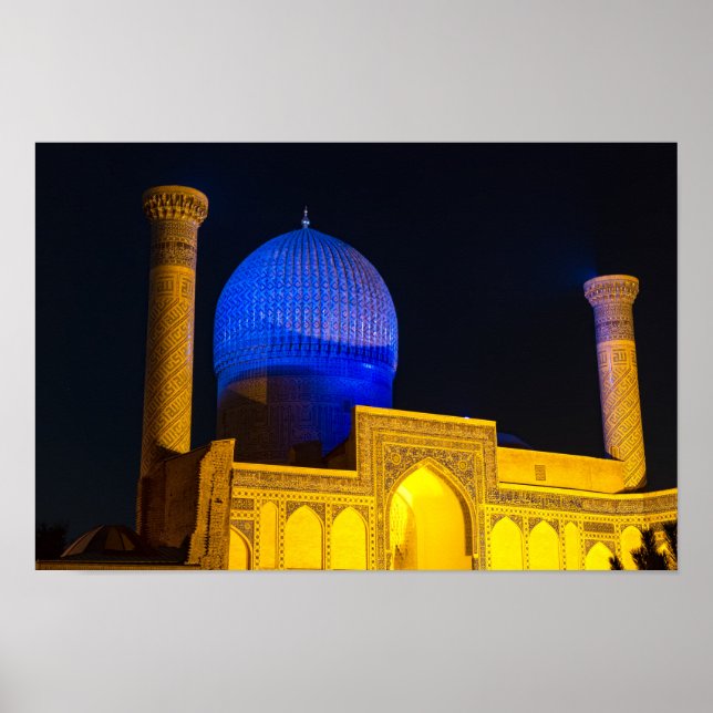 Affiche Mausoleum of Amir Timur - Samarkand, Uzbekistan (Devant)