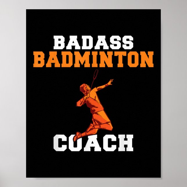 Affiche Mauvais entraîneur de badminton  (Devant)