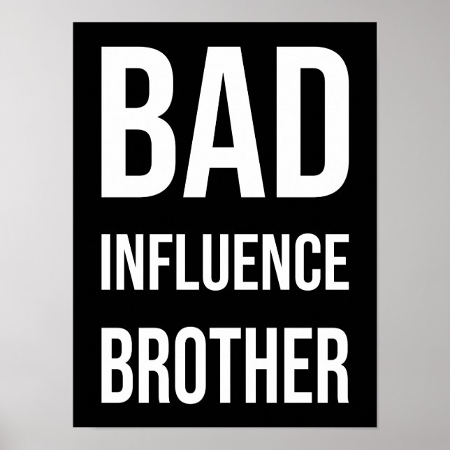 Affiche Mauvaise Influence Frère (Devant)