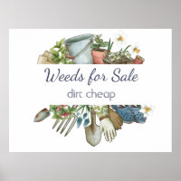 Mauvaises herbes à vendre pour un jardinage amusan