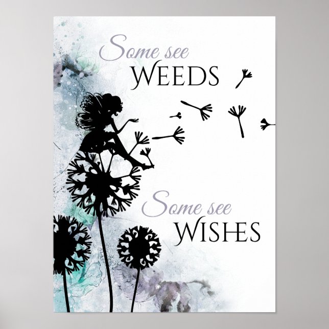 Affiche Mauvaises herbes et voiles ~ Fée et Dandelion (Devant)