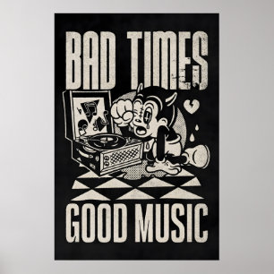 Affiche Mauvaises Temps Bonne Musique Japonaise Bauhaus Ab