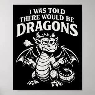Affiche M'avait dit qu'il y aurait des dragons drôles grin