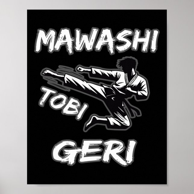 Affiche Mawashi Tobi Geri (Devant)