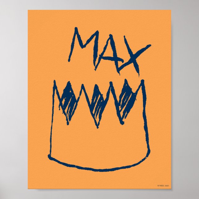 Affiche Max & Crown Sketch (Devant)