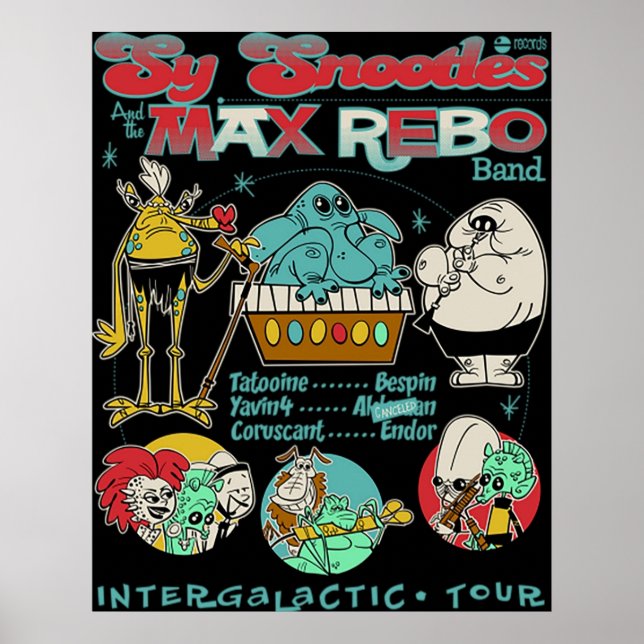 Affiche Max Rebo Band TShirt (Devant)