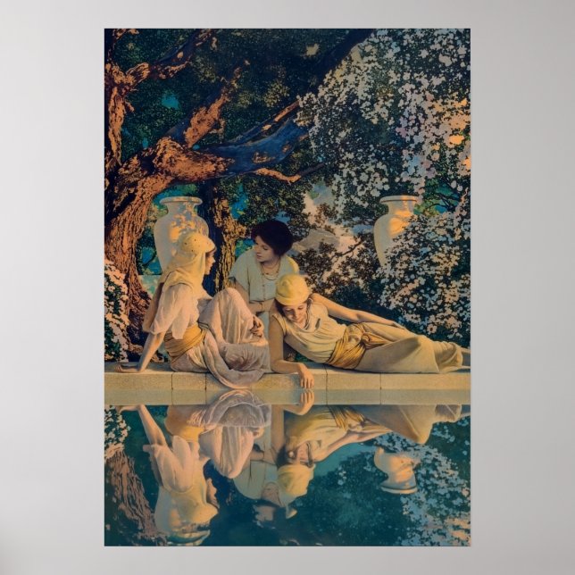 Affiche Maxfield Parrish Le Jardin d'Allah 1918 Beaux-Arts (Devant)