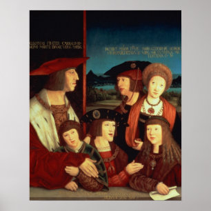 Affiche Maximilian I avec sa première épouse