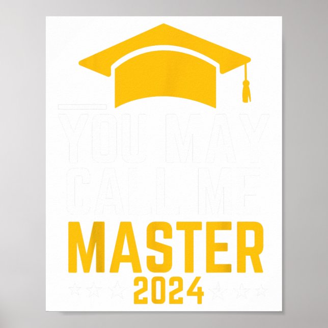 Affiche May Call Me Master 2024 Masters Diplôme (Devant)