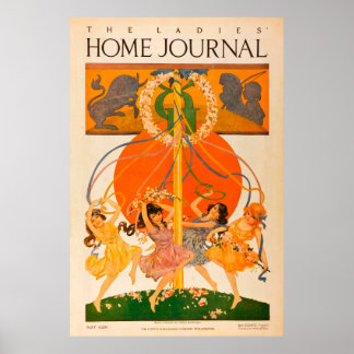 Affiche May Pole - Art Vintage