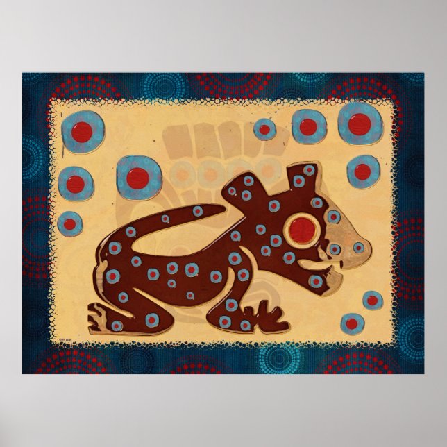 Affiche Mayan Baby Jaguar GLOSSY PRINT (Devant)